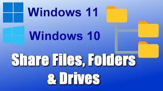 ✅Share Files Folders amp Drives Between Computers Over a Network in Windows 1110 [upl. by Aehcsrop60]