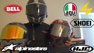 Best Motorcycle Helmets 20232024  AGV AlpineStars Shoei [upl. by Emie]