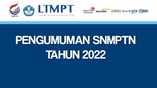 Pengumuman SNMPTN Tahun 2022  🔴 LIVE  Panduan dan Cara Cek Hasil Seleksi [upl. by Jud271]