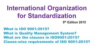 ISO 90012015 [upl. by Burrow]