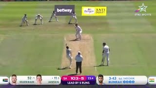 Jasprit Bumrah Wicket of Marco Jansen [upl. by Christel]