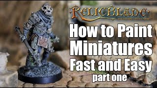 How To Paint Miniatures Fast and Easy  Part 1 [upl. by Haeli]