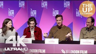 Call Me By Your Name press conference with Armie Hammer Timothee Chalamet Luca Guadagnino [upl. by Llamaj]