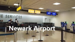 Newark Airport walking tour  Newark Liberty International Airport  Terminal B [upl. by Tersina]