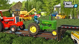 BARN FIND IN OLD ABANDONED FARMYARD CLASSIC TRACTORS  FARMING SIMULATOR 22 [upl. by Thamora681]