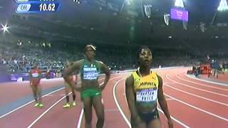 London olympic womens 100m sprint final [upl. by Yenttirb]