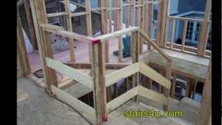 Contractor Secret For Building a Temporary Job Site Stair Safety Handrailing [upl. by Troxell]