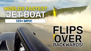 Worlds Fastest Riverboat Flips Over Backwards [upl. by Ylrahc734]