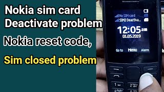 niokia sim card deactivate problemsim closed problem [upl. by Annaiek517]