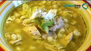 Receta de sopa de maíz pozolero con verdes y chayotes Receta de pozole  Receta de maíz pozolero [upl. by Elleahcim]