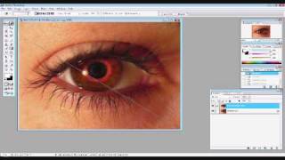 Photoshop Tutorial Episode One  Vampire Eyes [upl. by Adnamaa]