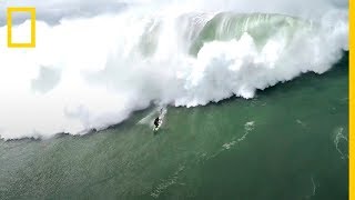 IMPRESIONANTE Rescate de un SURFISTA que perdió el control en UNA OLA GIGANTE  NatGeo en Español [upl. by Kask]