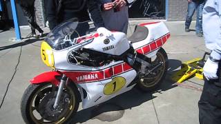 Yamaha TZ 500 Factory racer 4 cilinder 2 stroke Ferry Brouwer [upl. by Allicirp40]