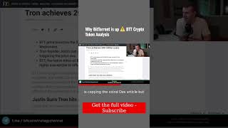 Why BitTorrent is up ⚠️ BTT Crypto Token Analysis [upl. by Etnohs]