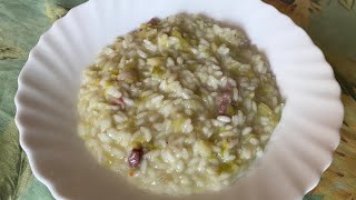 RISOTTO CON VERZA E PANCETTA  delizioso [upl. by Merp]