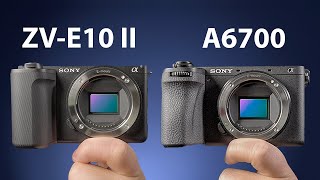 Sony ZVE10 II vs Sony A6700 [upl. by Hokanson695]