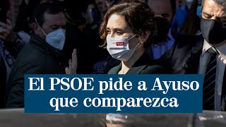 El PSOE pide por carta a Ayuso que comparezca en la Asamblea de Madrid [upl. by Ashely774]