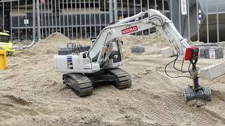 Komatsu PC 290 stacking gabions at Bauma 2019 [upl. by Cynde]