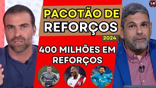 🔥 PACOTÃO de REFORÇOS do FLAMENGO para 2024  FLA PLANEJA INVESTIR R 400 MILHÕES em REFORÇOS [upl. by Hugon525]