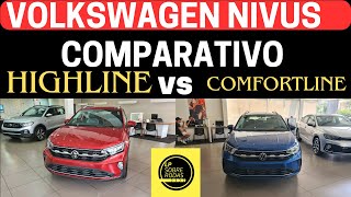 Nivus Highline vs Nivus Comfortline  Confira a diferença entre as versões do SUV Volkswagen [upl. by Nana]