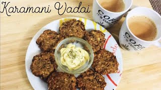 வாழைப்பூ காராமணி வடை  Karamani vadai in Tamil  Vadai recipe [upl. by Handal]