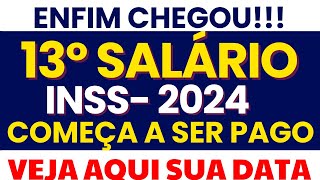 CHEGOU O DIA 13Âº INSS ANTECIPADO  VAI TER PAGAMENTO  CALENDÃRIO COMPLETO 2024 APOSENTADOS INSS [upl. by Kalvn157]