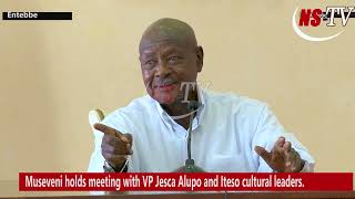 Museveni holds meeting with VP Alupo and Iteso cultural leaders [upl. by Attaymik]