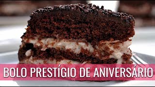 BOLO PRESTÍGIO PARA ANIVERSÁRIO FÁCIL SEM GLÚTEN SEM LACTOSE [upl. by Veats]