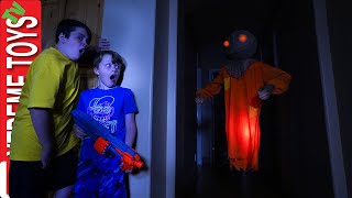 The Ghost Scarecrow Haunts Ethan and Cole Sneak Attack Squad Halloween [upl. by Otreblig]