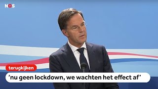 TERUGKIJKEN Premier Rutte staat pers te woord na de ministerraad [upl. by Boni467]