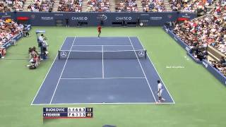 US Open 2011  Djokovic vs Federer [upl. by Celle]