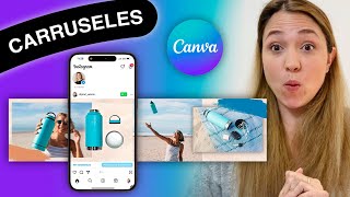 Como hacer Carruseles para Instagram con Canva [upl. by Ahsienel]