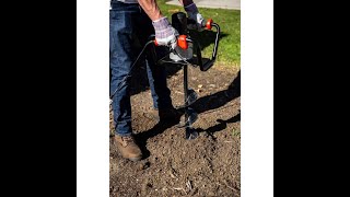 2024 Review XtremepowerUS 1500W Industrial Electric Post Hole Digger  One of the must have tool [upl. by Ainotahs]