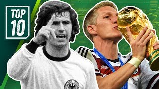 Die besten deutschen Fußballer aller Zeiten Top 10 Spieler der Fußballgeschichte Deutschlands [upl. by Nuawd]