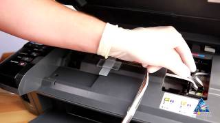 CISS for Epson Stylus SX420W installation [upl. by Spevek591]