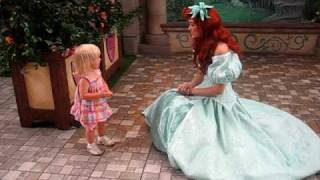 Hugging Princess Ariel from The Little Mermaid at Disneyland [upl. by Aicirtap]