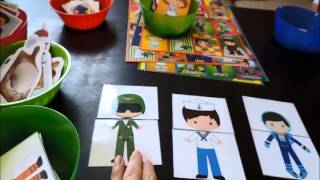 HOMESCHOOL ACTIVITIES  las profesiones para preescolar [upl. by Alboran]