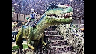 Huge Animatronic Dinosaurs At Jurassic Quest [upl. by Rawdan]