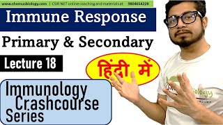 Immune response in Hindi  primary and secondary immune response [upl. by Ulund]