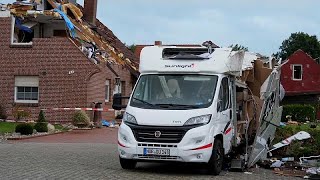 Tornado in Ostfriesland Schaden in Milliardenhöhe [upl. by Novoj]