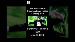 New IFB Cult Leader Steven Anderson Violates 1 Timothy 317 [upl. by Assenna]