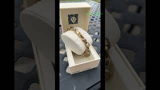 B000MPMF24 Anne Klein Womens Premium Crystal Accented GoldTone Charm Bracelet Watch CHRM Clothing S [upl. by Yrekcaz]