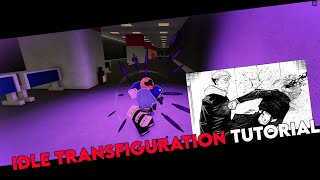 How To Use Idle Transfiguration  Jujutsu Shenanigans [upl. by Korey]