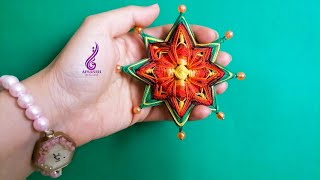 mini mandala tutorial Gods eye craft [upl. by Arza]