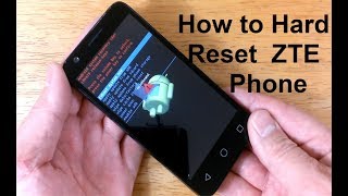 How to reset ZTE Phone to factory settings  How to open LOCKED Android phone ZTE Reset  EASY [upl. by Nalda]