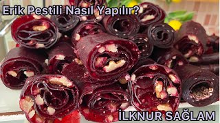 Erik Pestili Nasıl Yapılır Un yok Nişasta Yok Su İlavesi Yok💯Evde Erik Pestili YapımıPestil [upl. by Lash857]