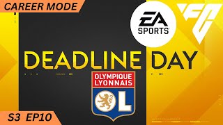 DEADLINE DAY DEALS FC24 LYON CAREER MODE S3 EP10 [upl. by Harbert300]