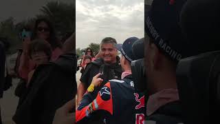 Dakar2023 Kevin Benavides saluda a uno de sus mentores shorts [upl. by Nednil]