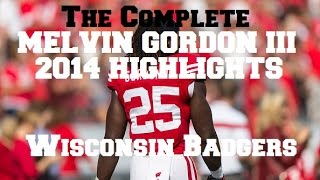 Melvin Gordon Highlights The Complete 2014 Season  Wisconsin Badgers HD [upl. by Aleuname15]