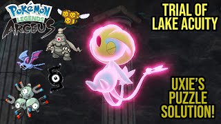 Uxie Trial Puzzle Solution Pokemon Legends Arceus Guide  How Many Eyes Does Combee  Others Have [upl. by Tobey]